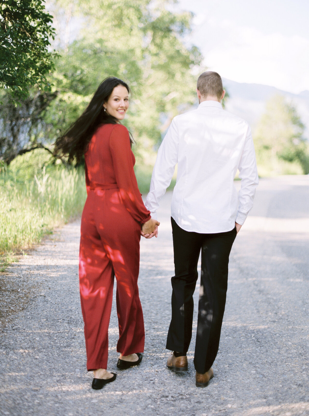 Couples photography session outdoors in Pfynwald, Valais, Switzerland - 5
