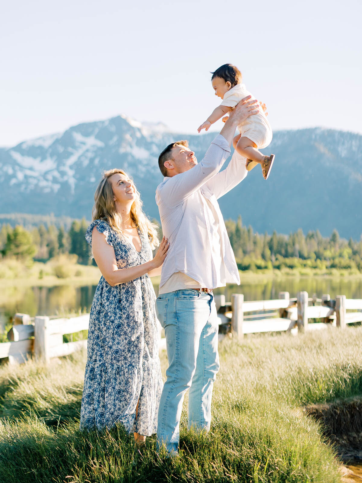 Epic family mountain photos in Lake Tahoe