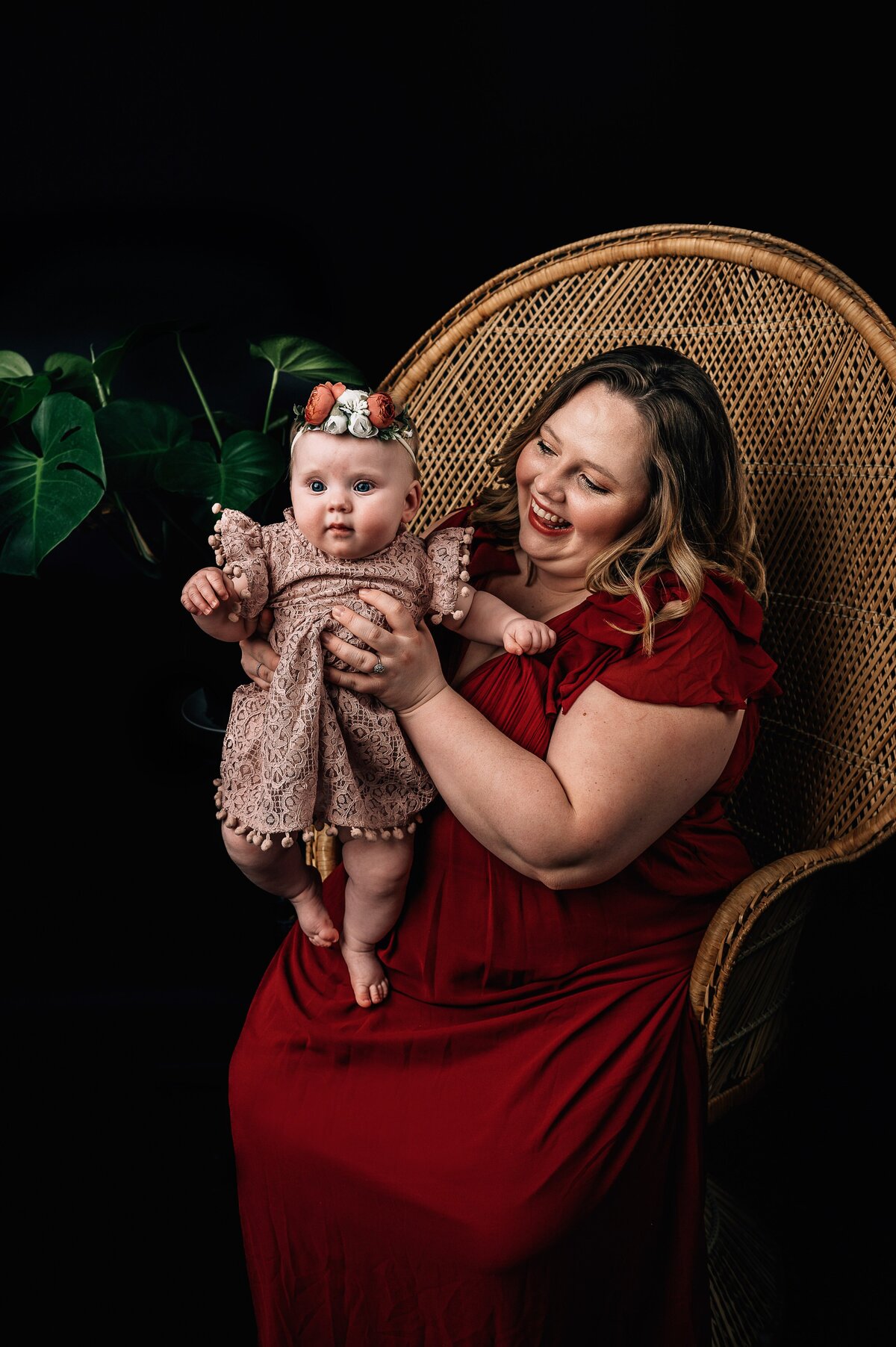 Studio mom and baby plants McKennaPattersonPhotography