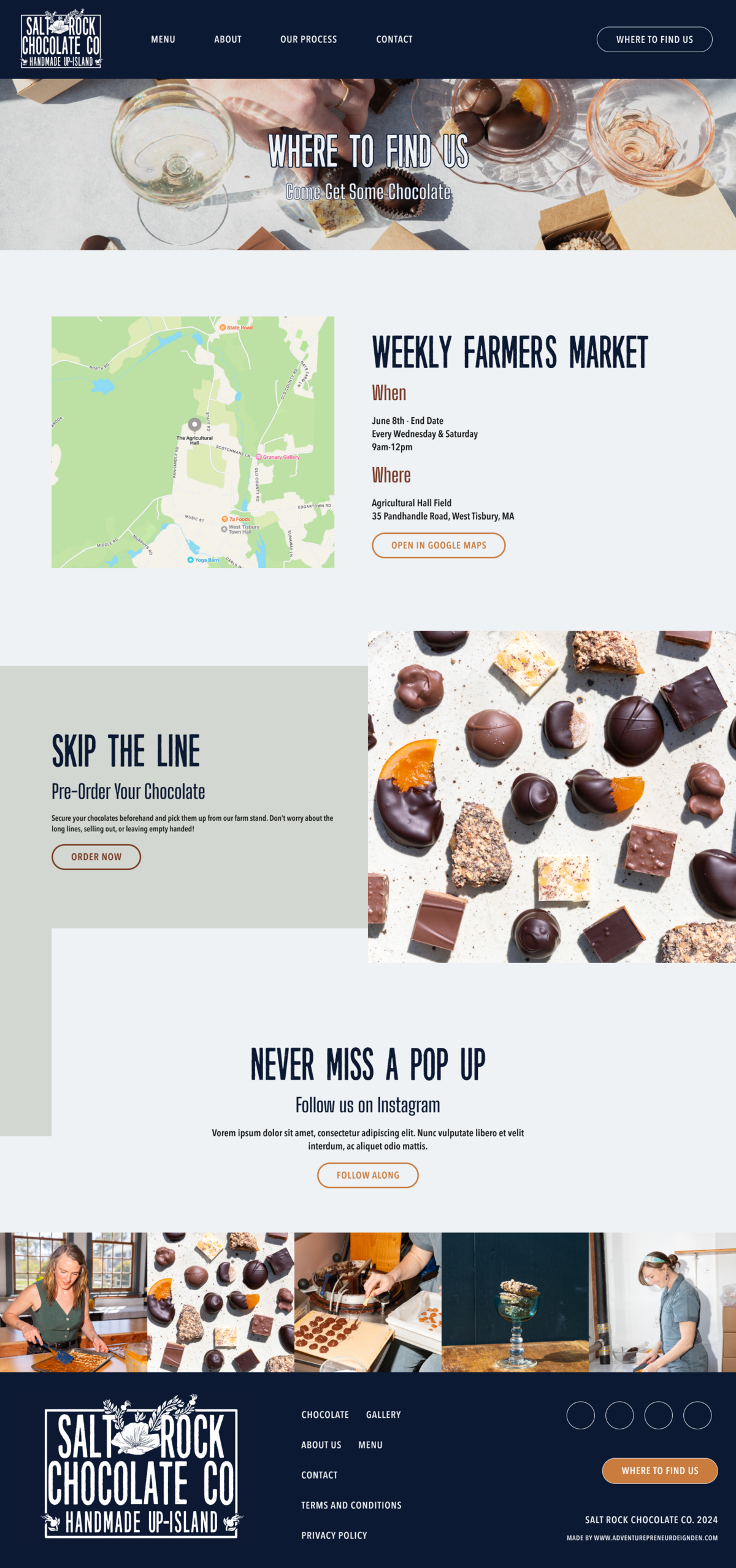 contact page website design
