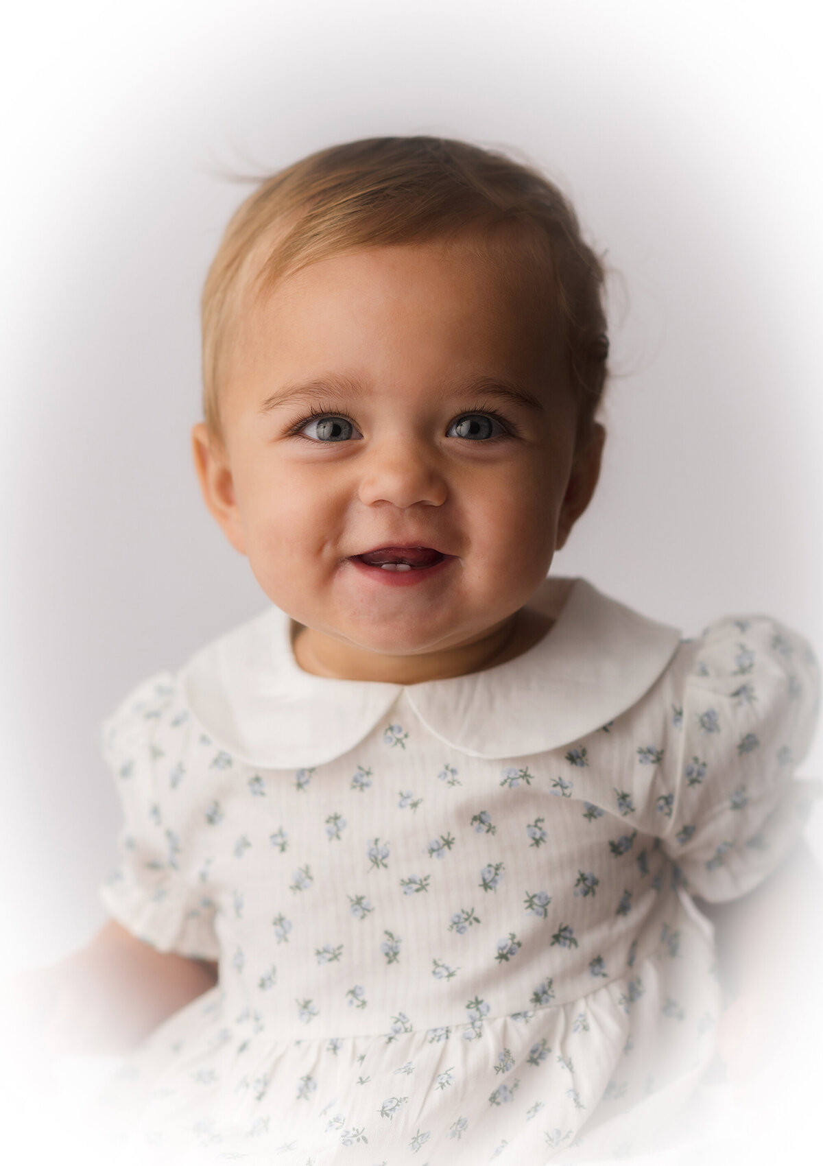 Baby Girl posed for Heirloom Photoshoot in Charleston.