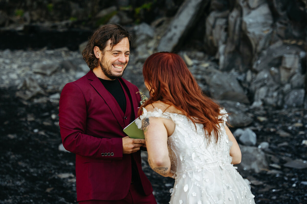 REYNISFJARA Iceland Elopement -26