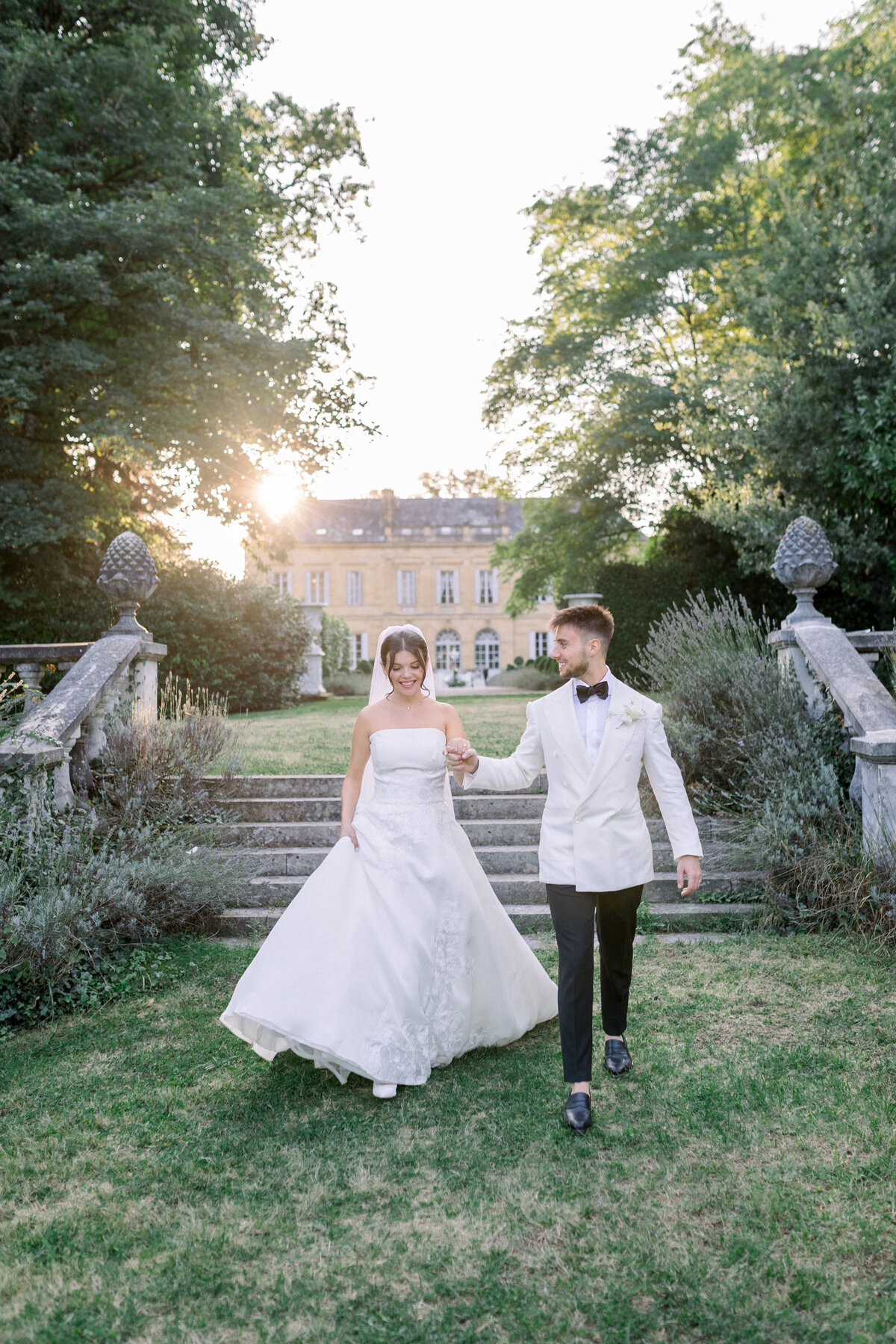 Chateau La Durantie Wedding Backlight Sun