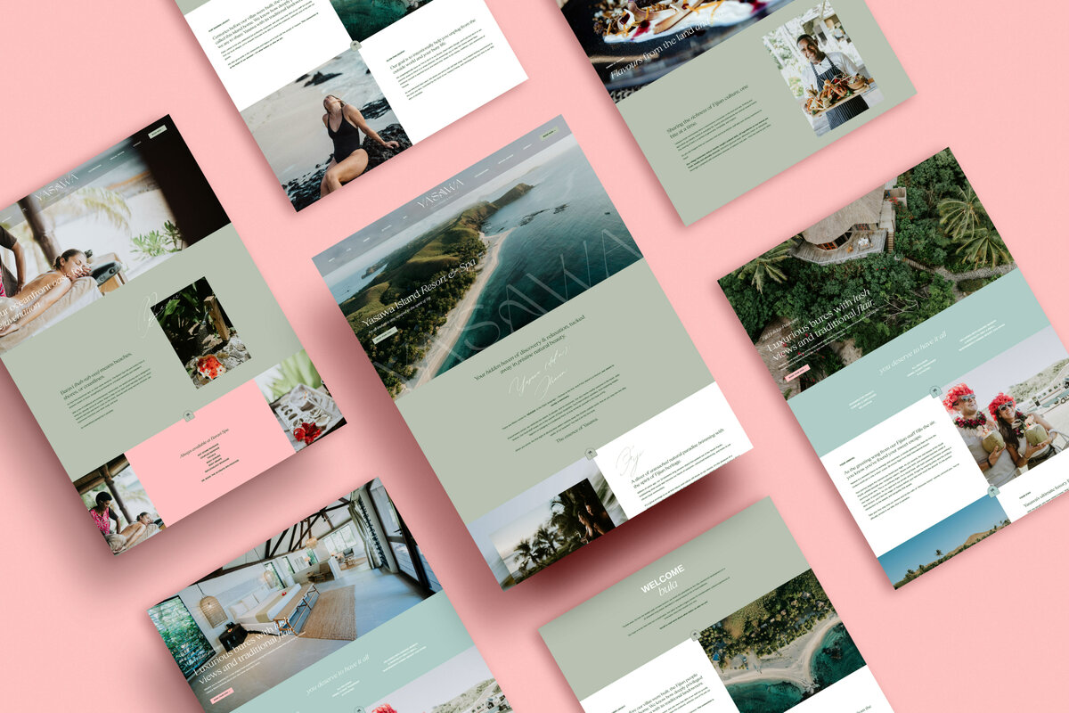 Tropical Resort Website Design for Fiji Resort and Spa Boutique Hotel Yasawa
