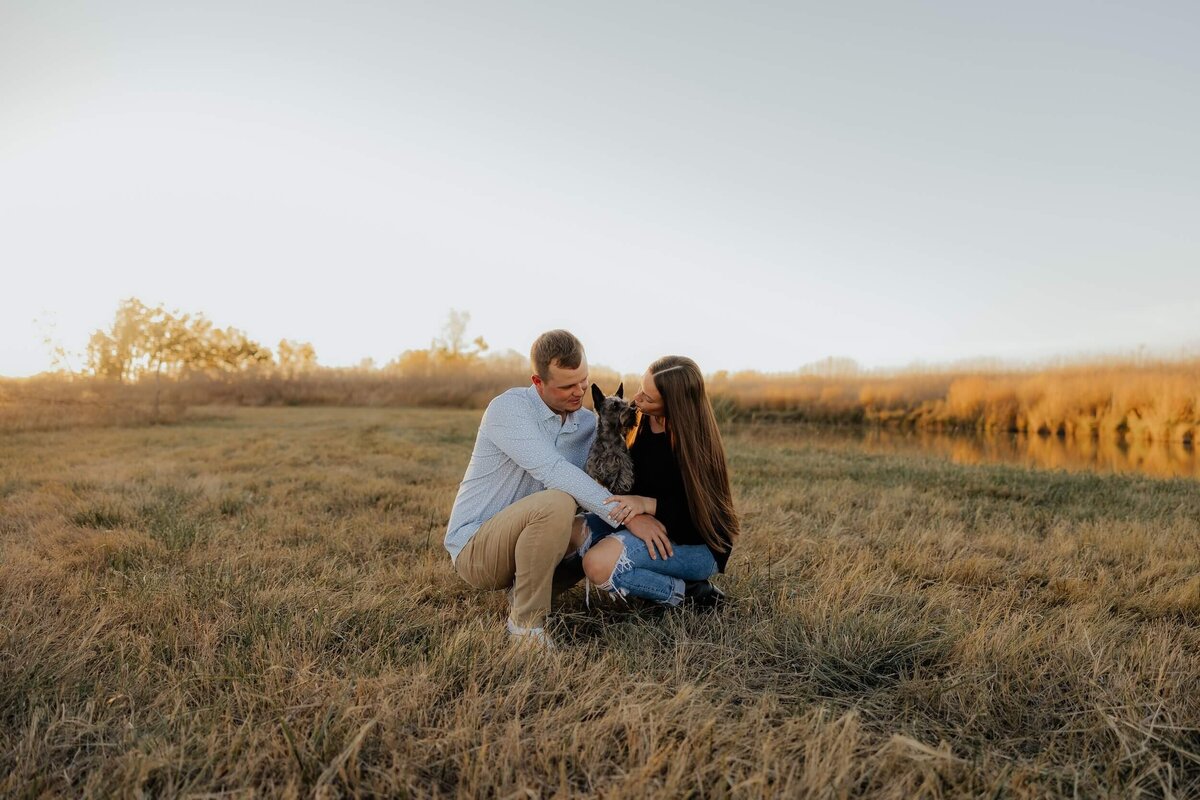 dog-engagement-couple