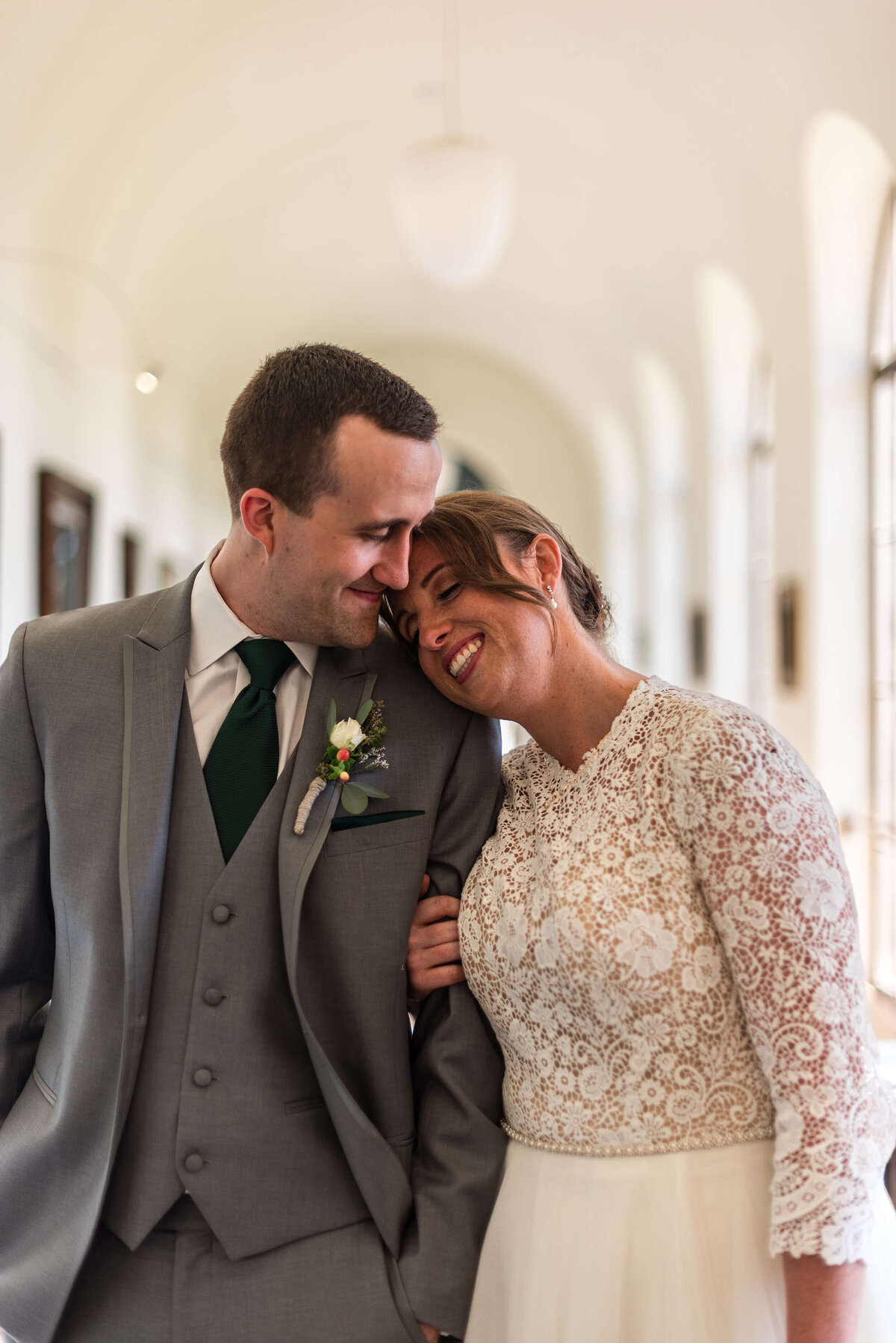 Couple at The Lodge at St. Edward Park Wedding