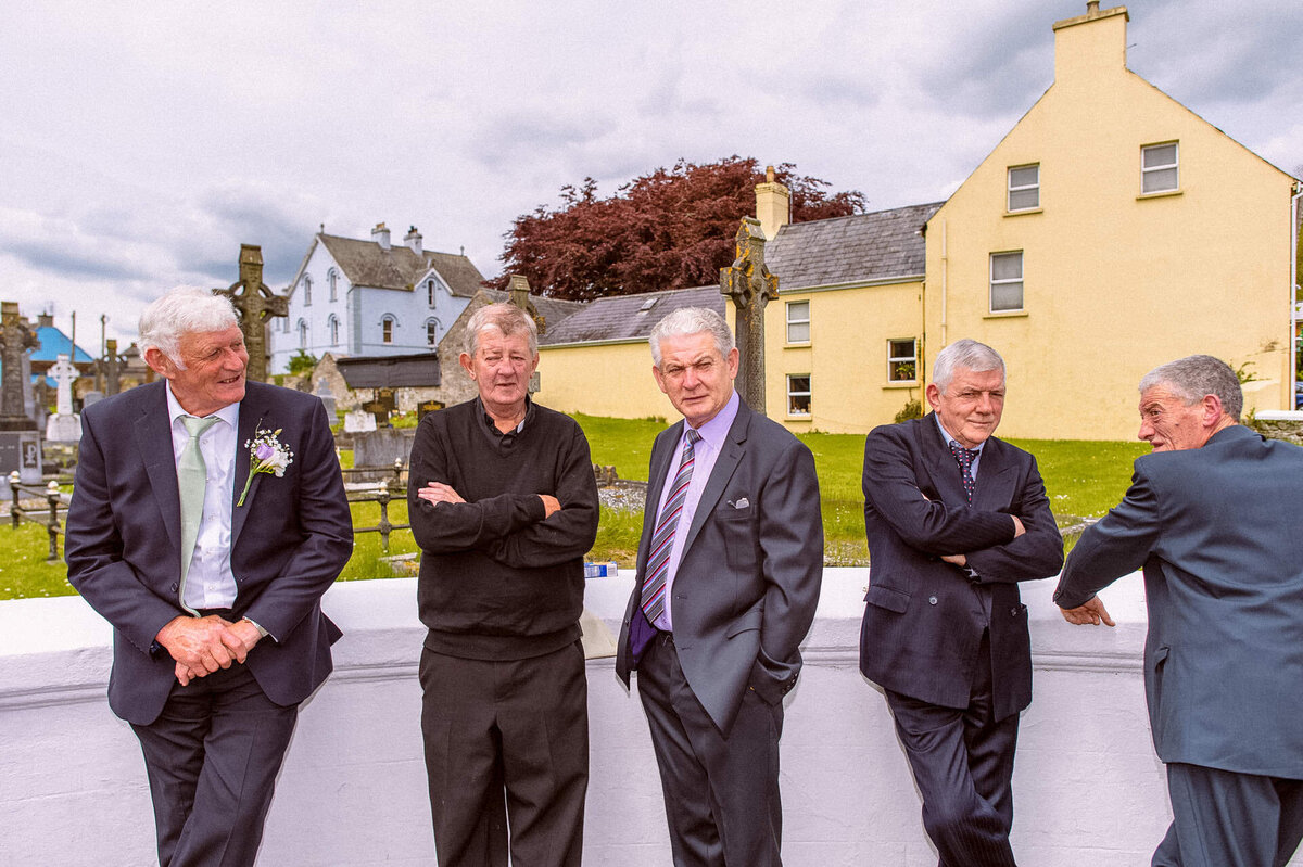 24 wedding-guests-outside-cork-church