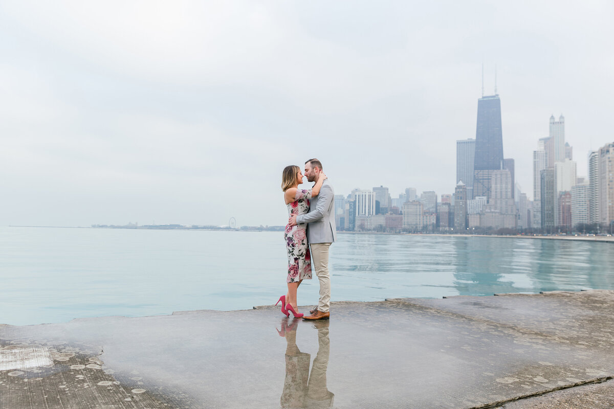 Chicago North Avenue Beach Engagement Photographer