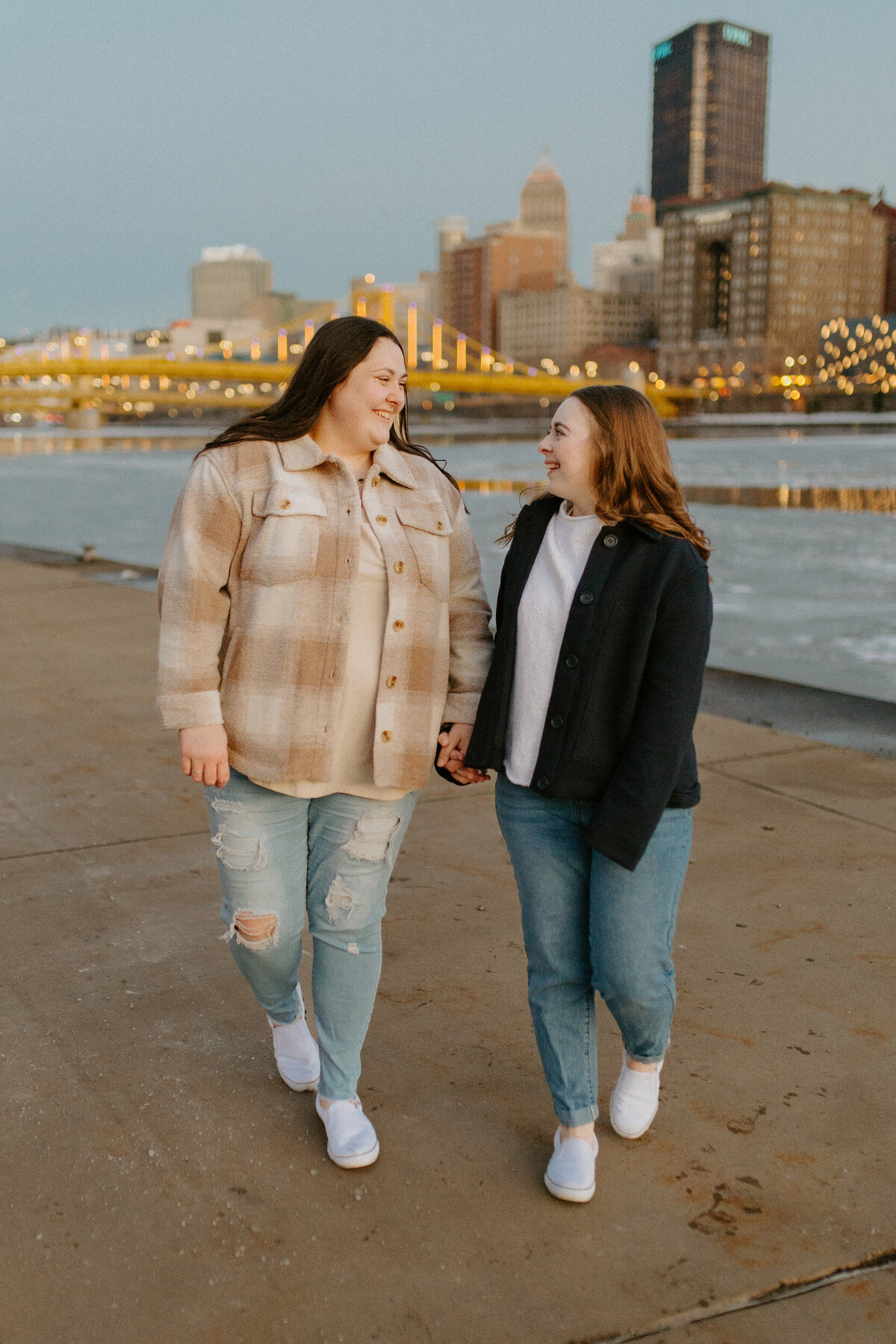 north shore engagement session pittsburgh