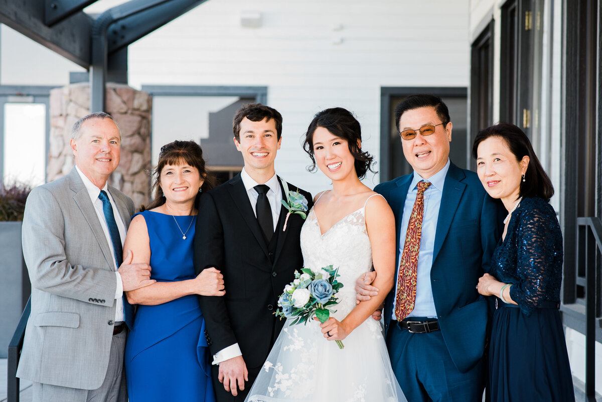 Family wedding portrait
