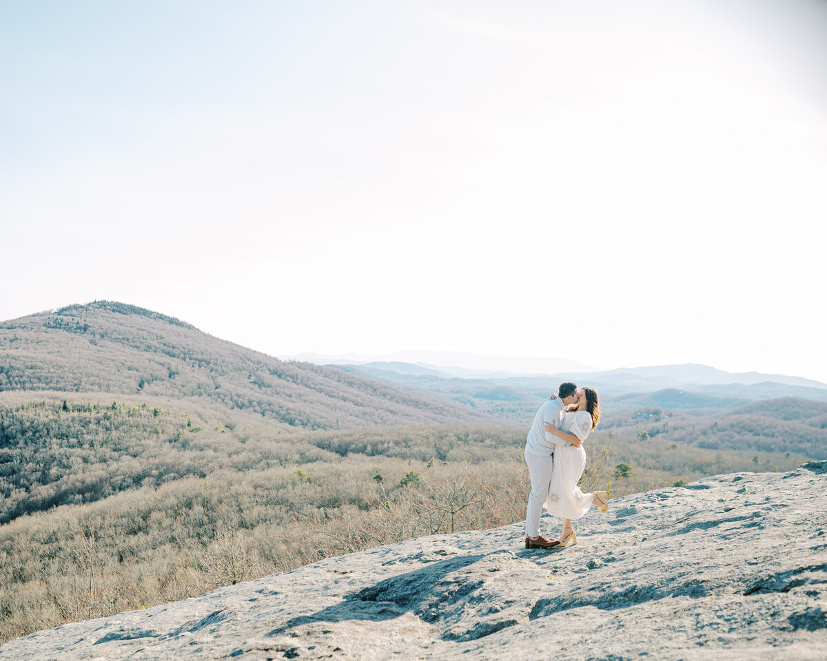 The Fourniers | Grandfather Mountain Engagement-44