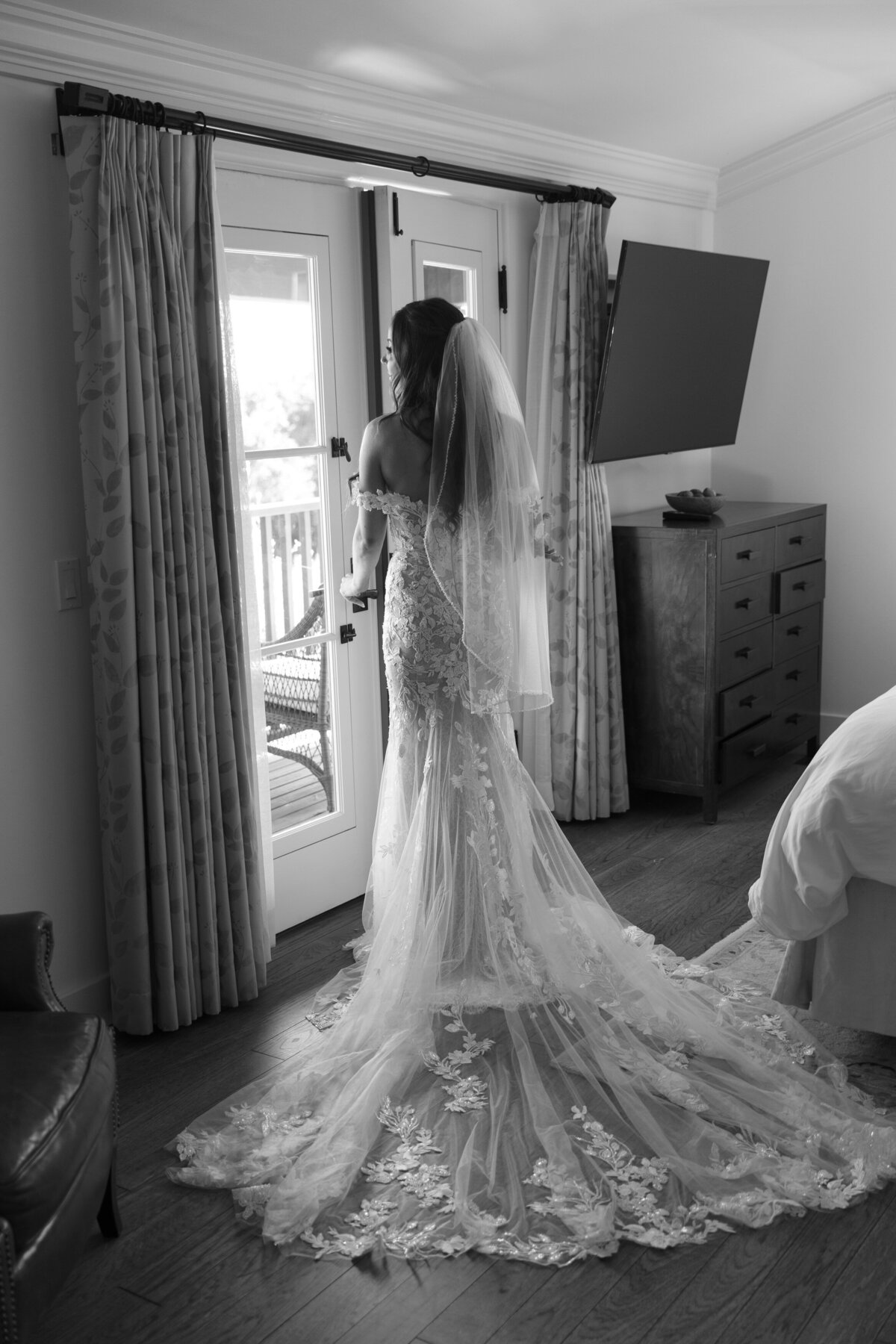 Back of a wedding dress