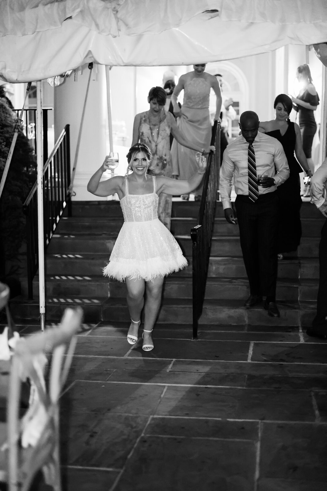 A DC film wedding photographer photographs a modern wedding at Strong Mansion in Dickerson, Maryland.