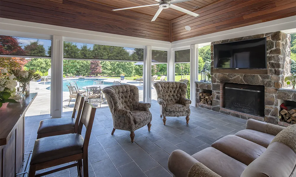 Outdoor shades residential