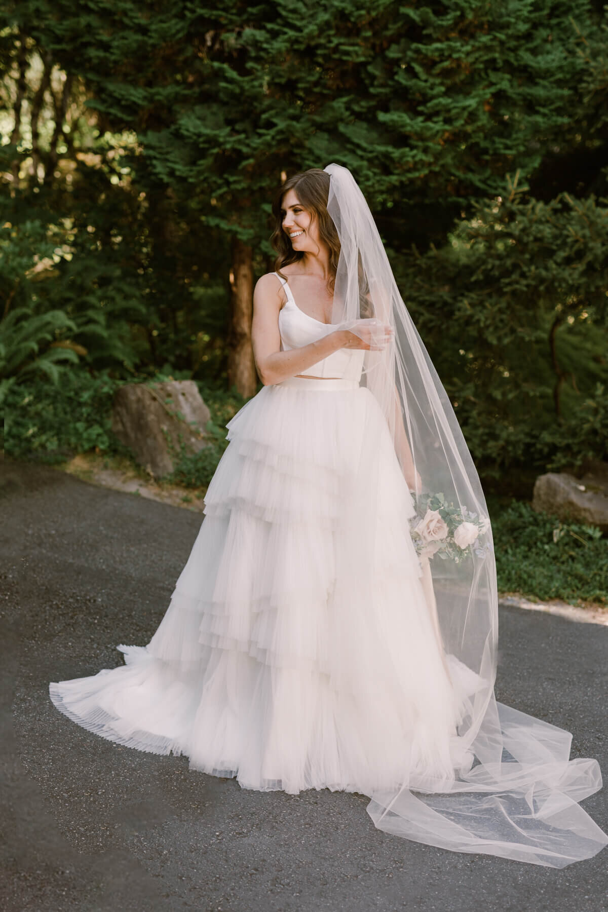 Full length bridal portrait