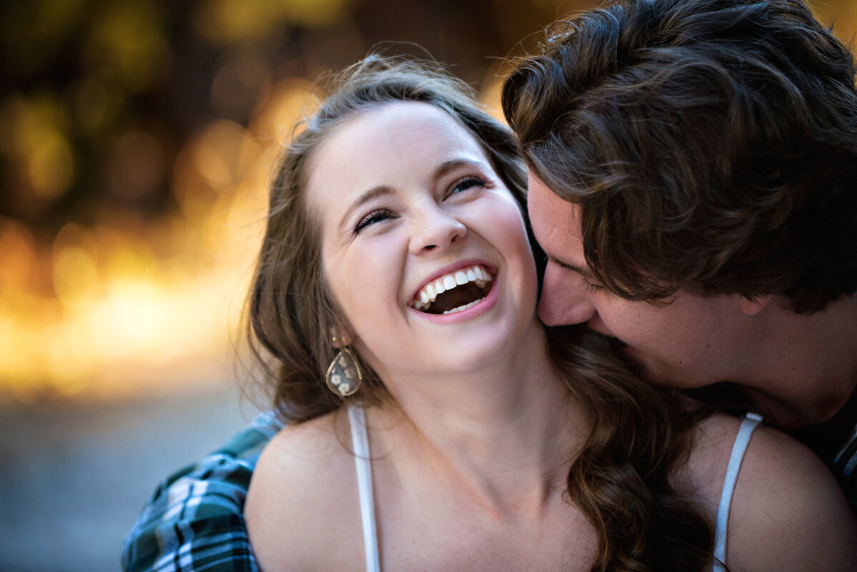 Couple laughing
