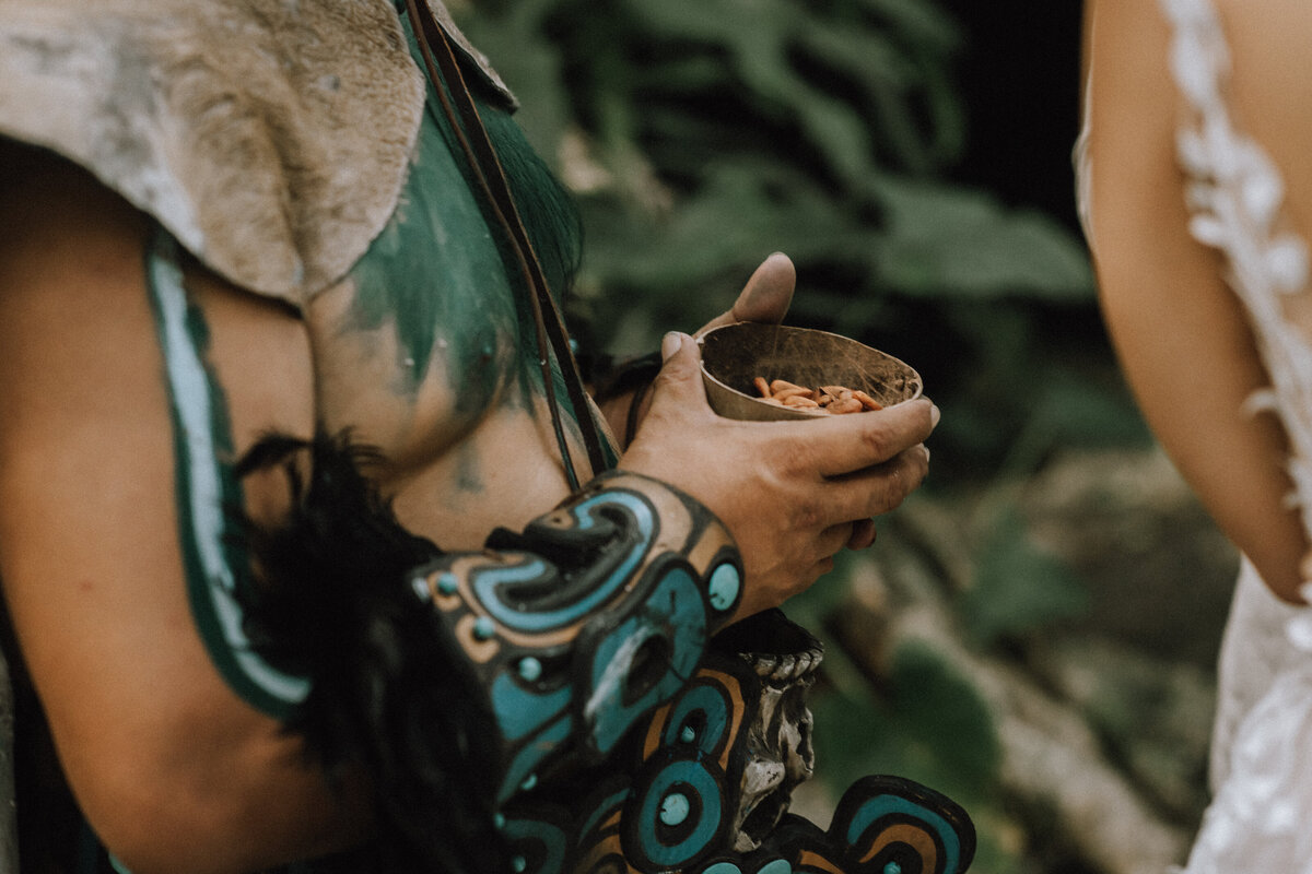 Mayan Wedding Ceremony at a Cenote in Tulum