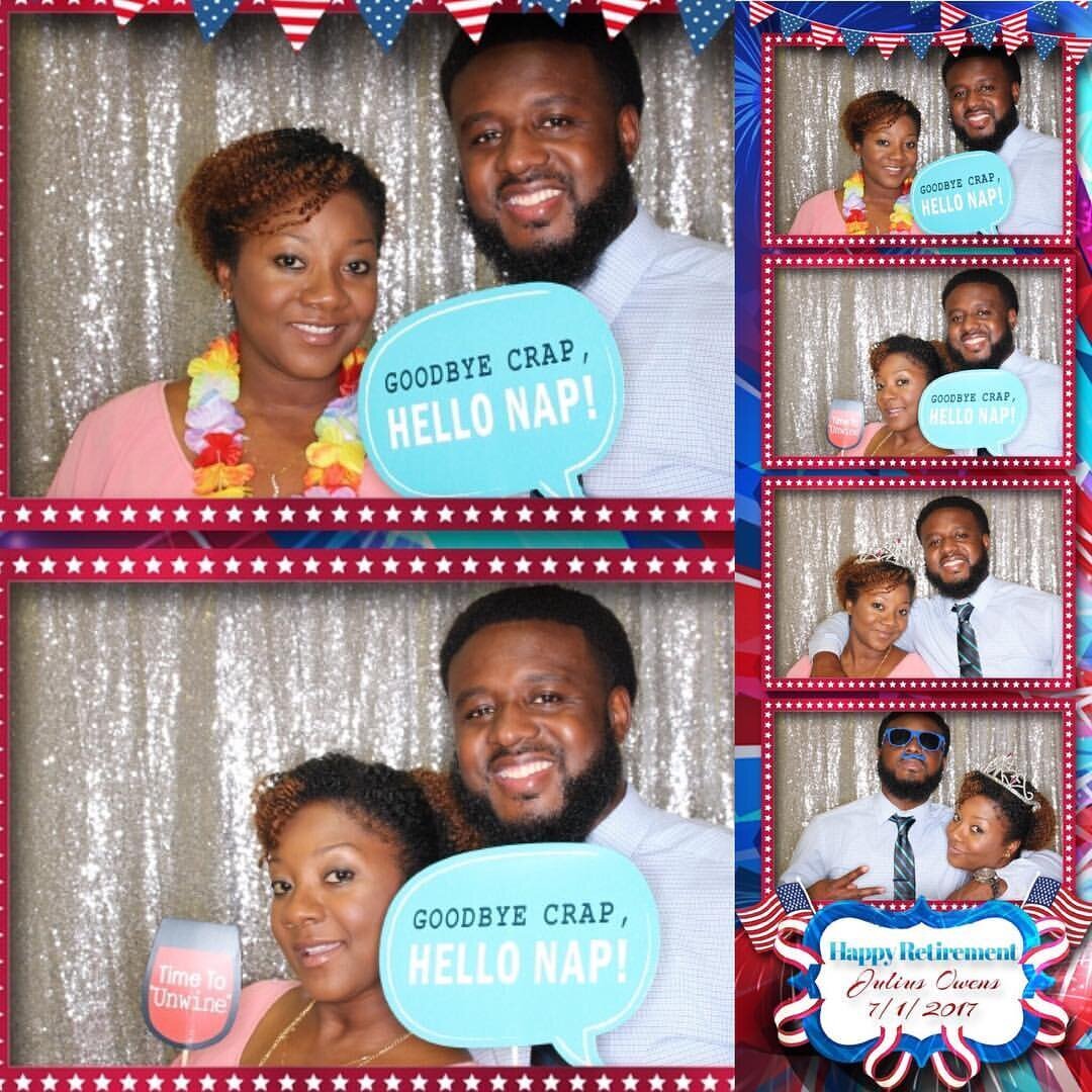 retirement party photo booth