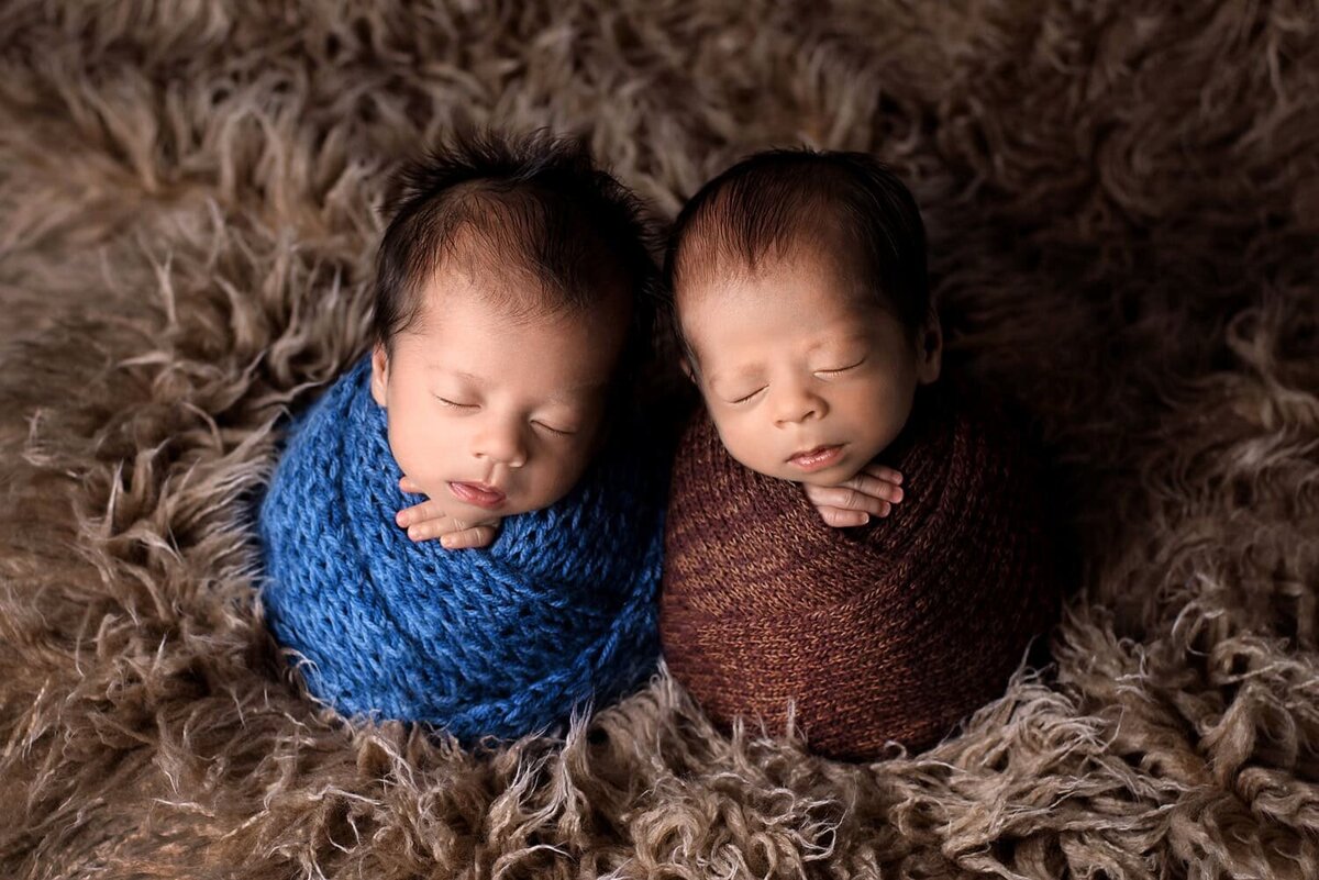 mobile-in-home-newborn-photography-vancouver-fraser-valley_newborn-twins-baby-boys-blue-brown-potato-wrap