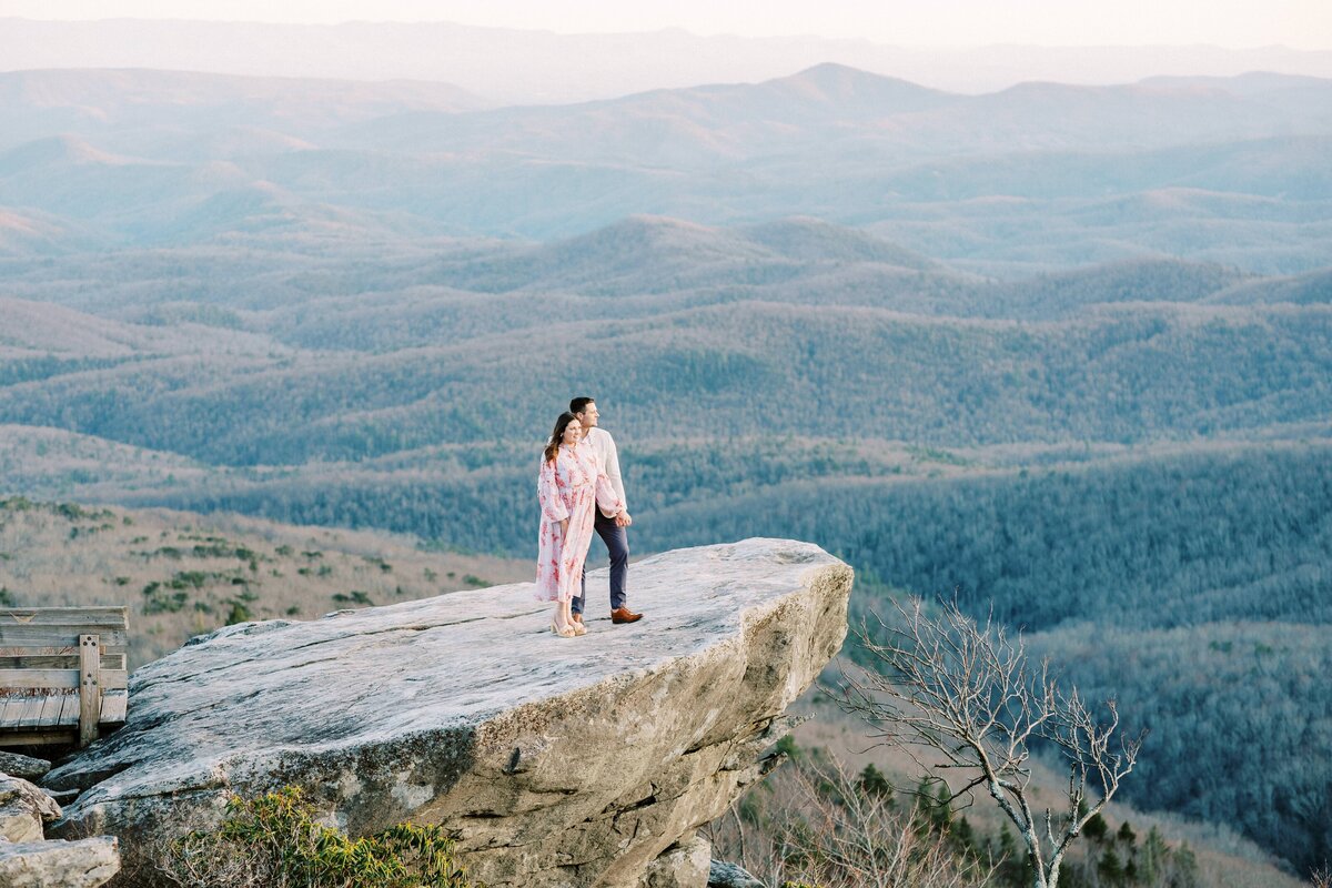 The Fourniers | Grandfather Mountain Engagement-113