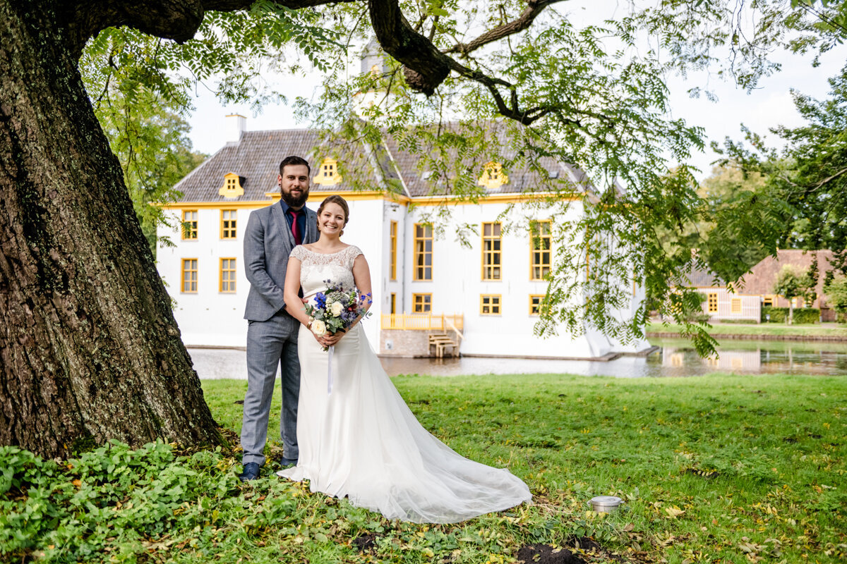 Trouwen Landgoed Fraeylemaborg, bruidsfotograaf Groningen, trouwen in Groningen (43)