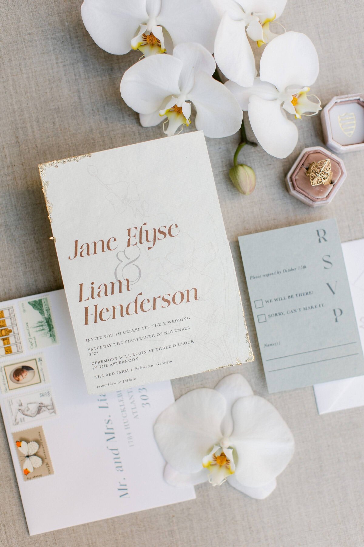 Wedding invitations for an Atlanta wedding