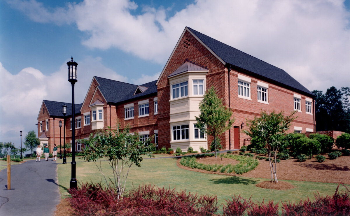 walking up to Cleghorn Hall at Wesleyan School