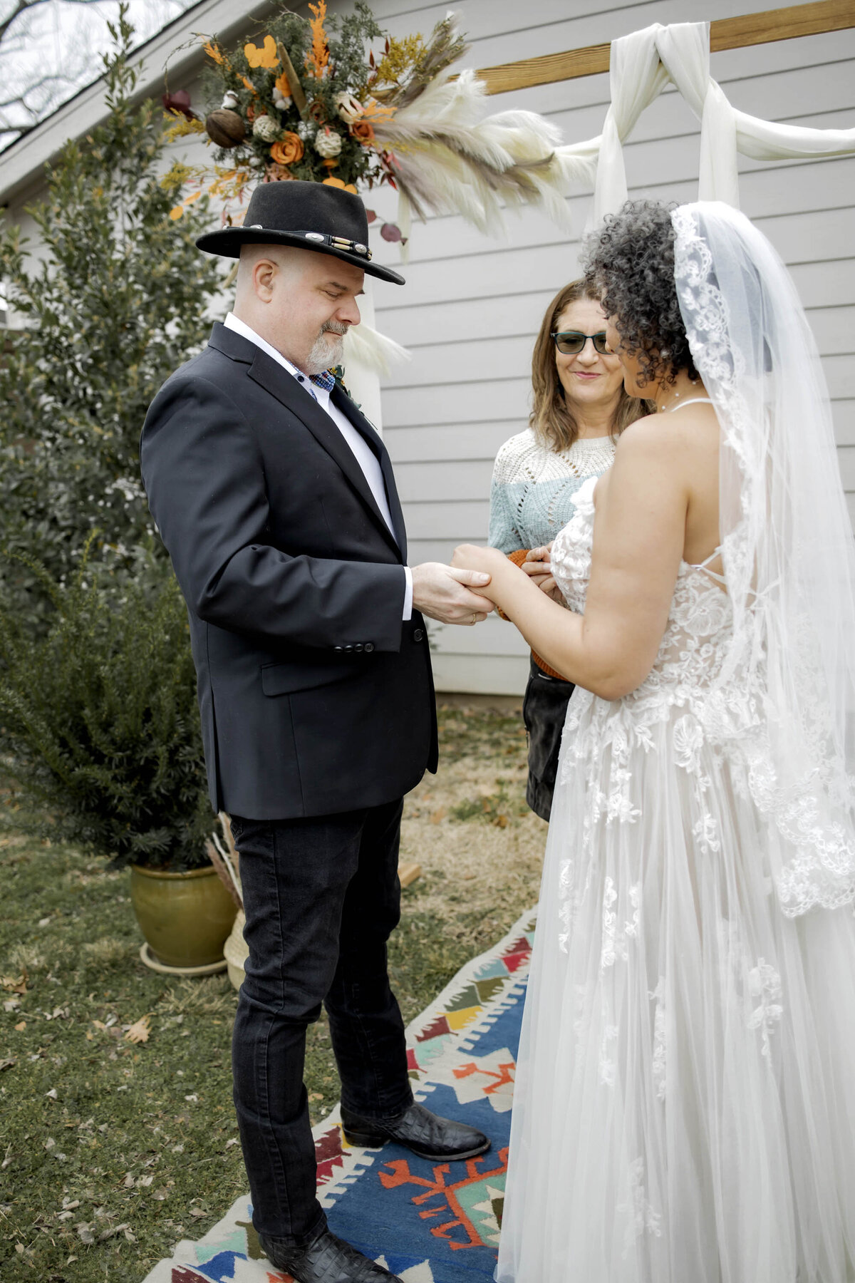 dallas texas backyard micro wedding