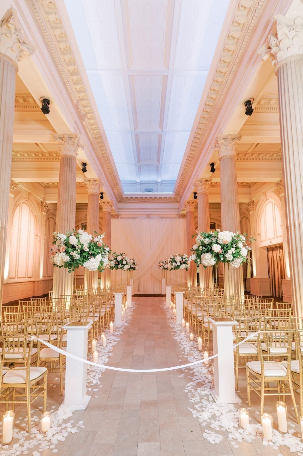 tall floral pieces for ceremony