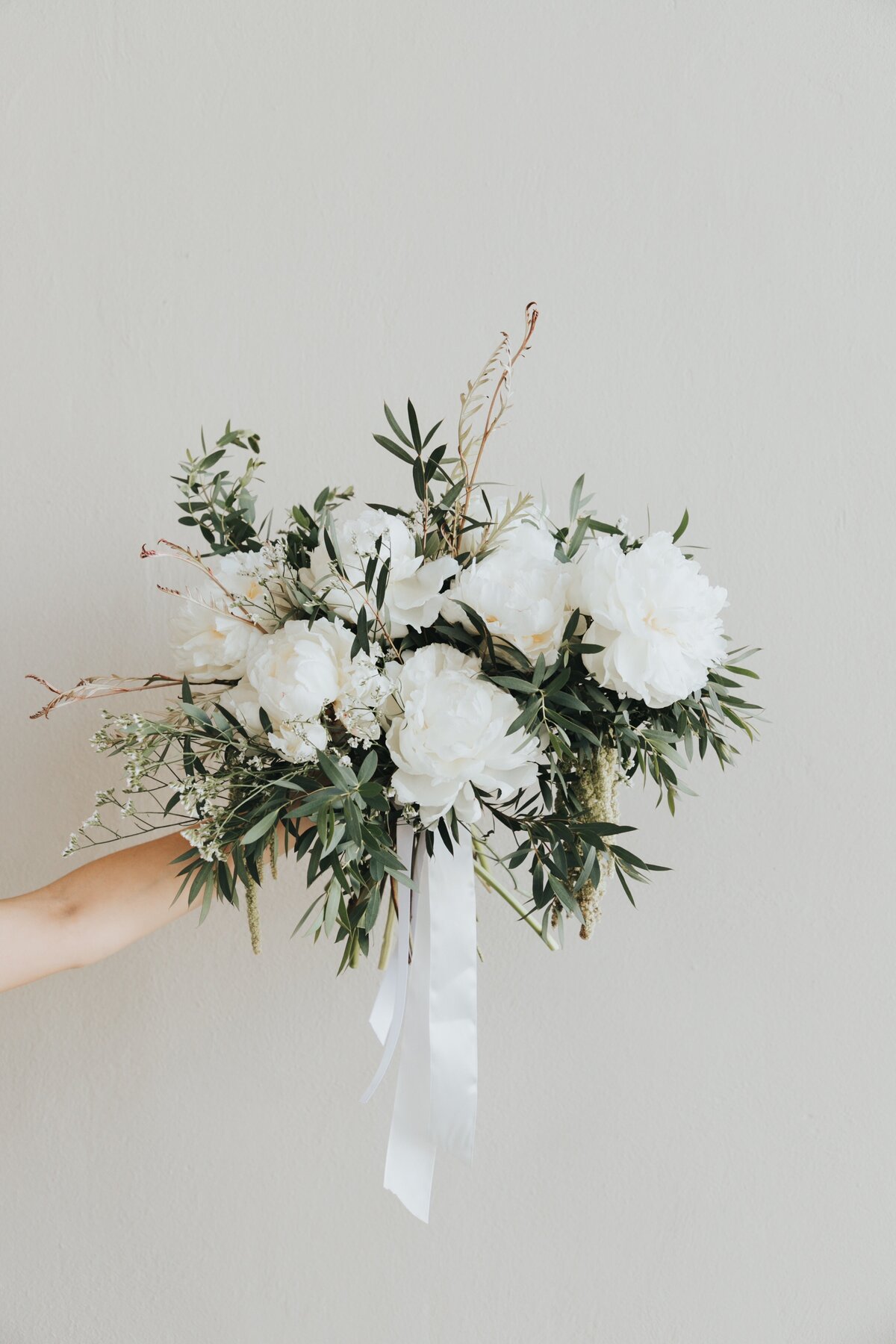 white-roses-with-greenery-bouquet