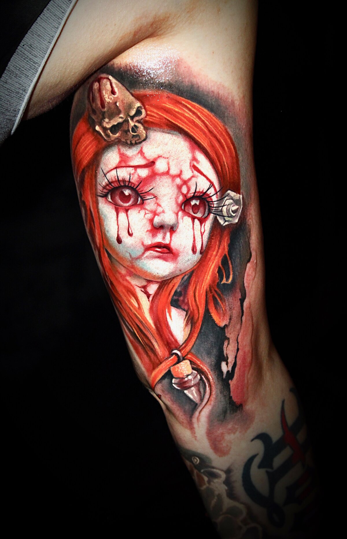 Character color tattoo