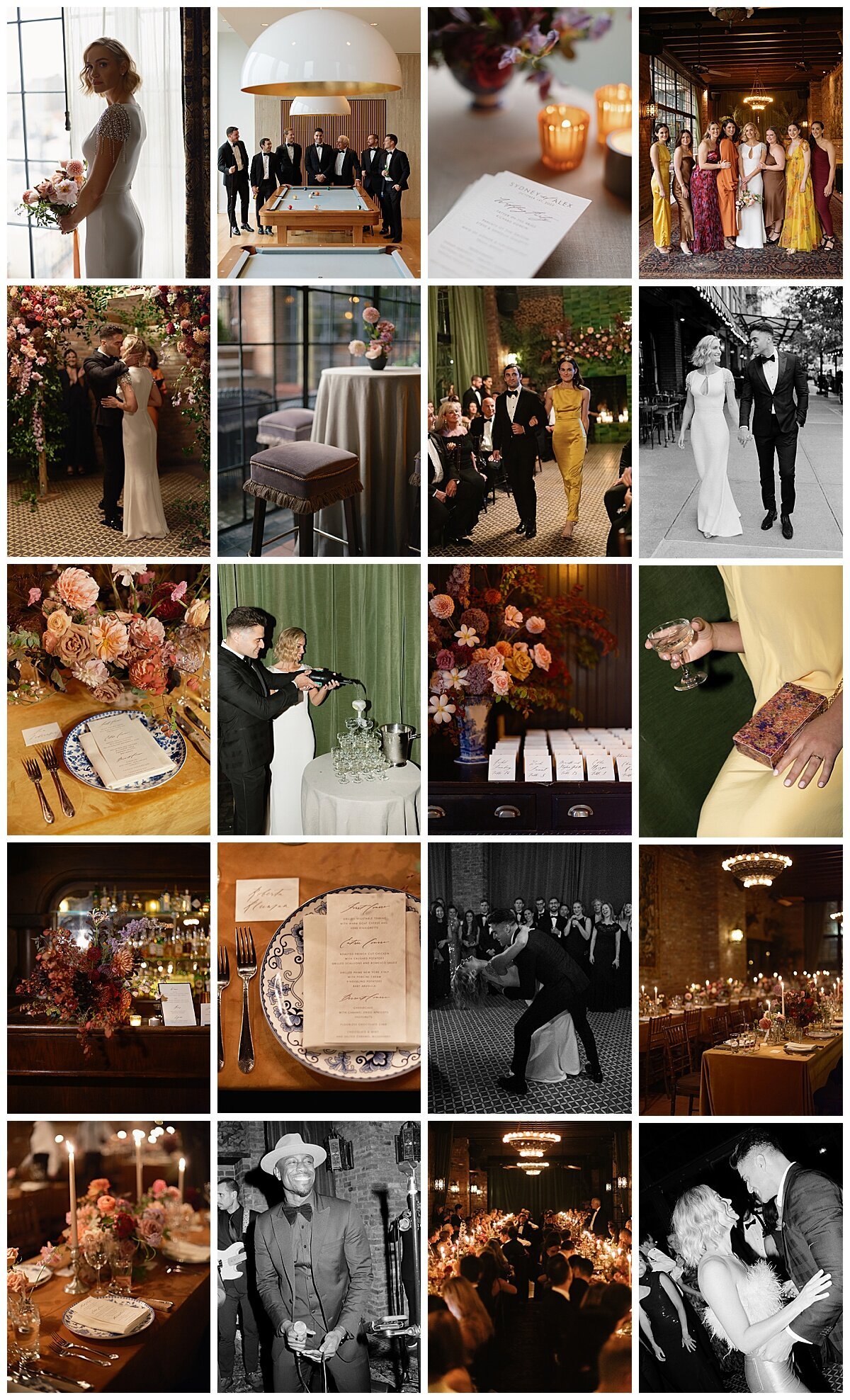 Bowery Hotel NYC Fall Wedding