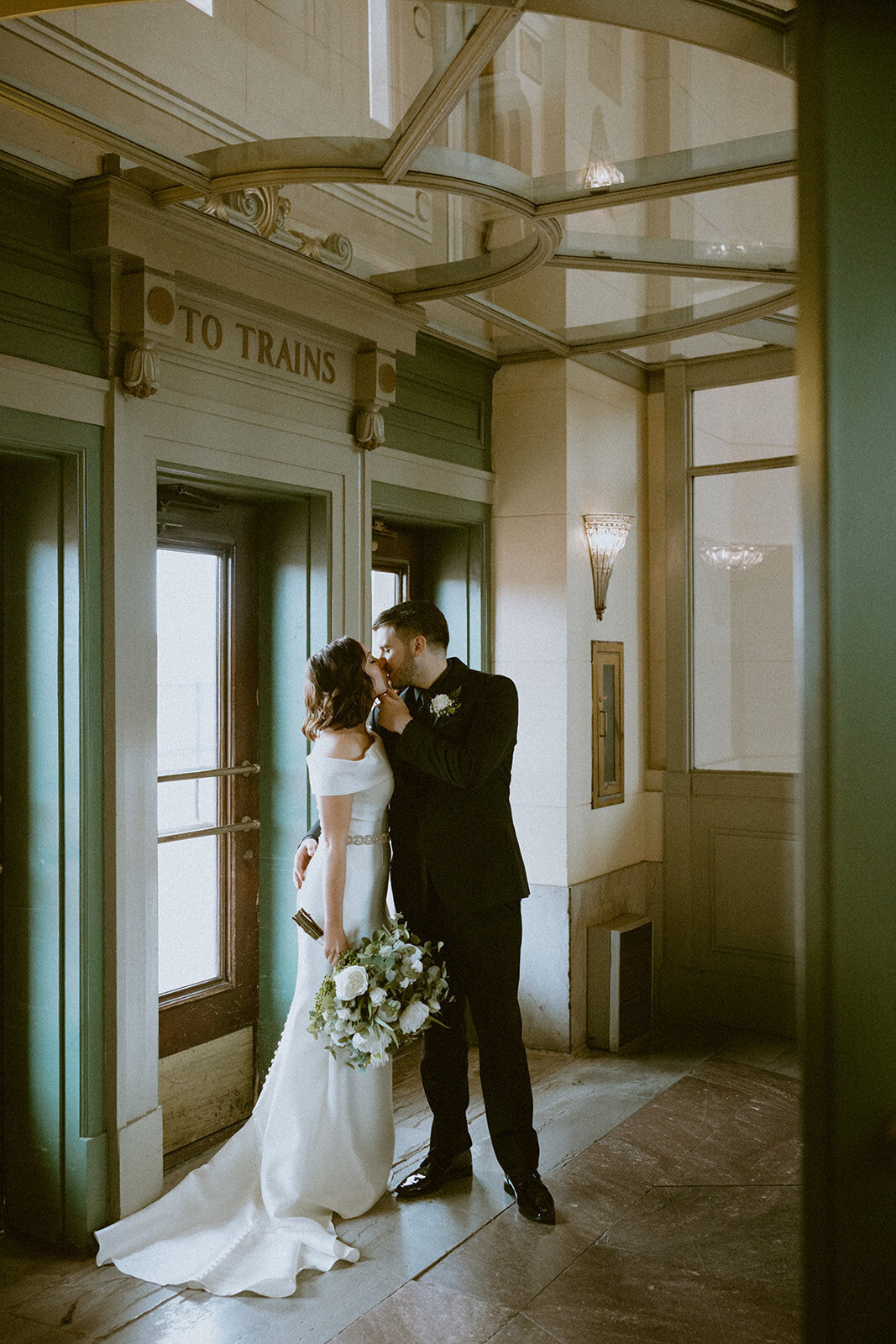 Joliet Union Station Illinois Wedding Portraits