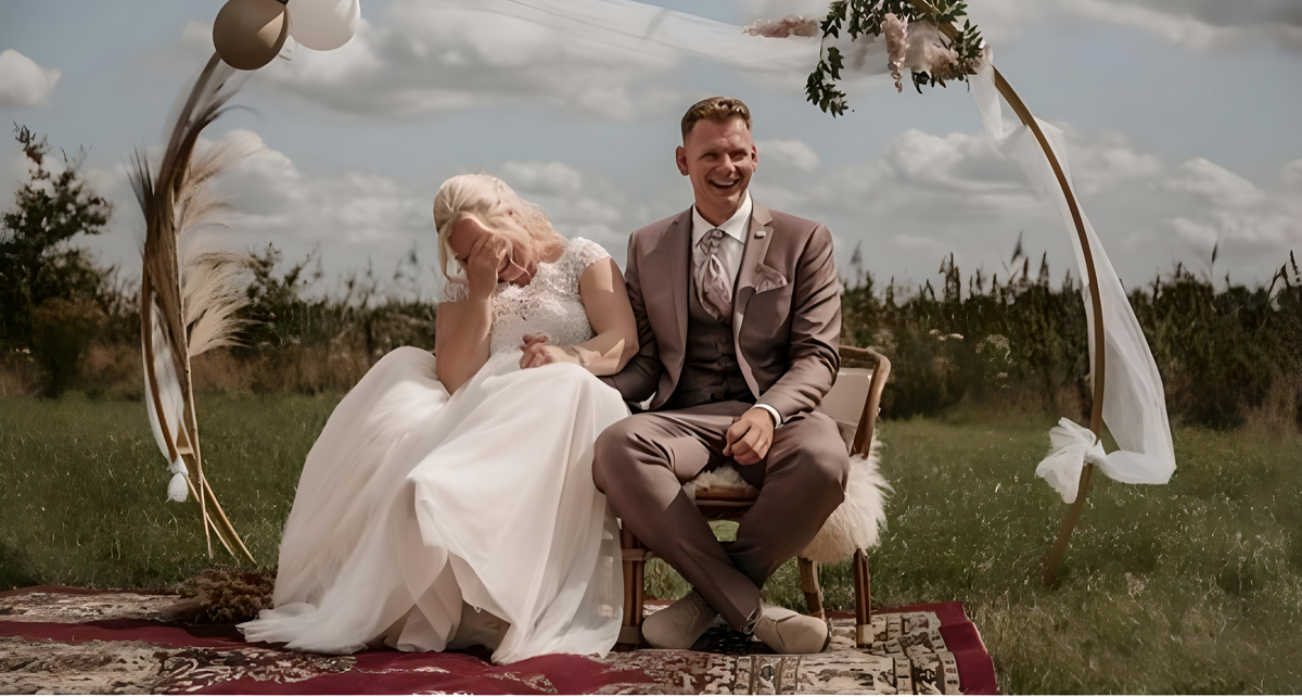 Ceremonie in de tuin
