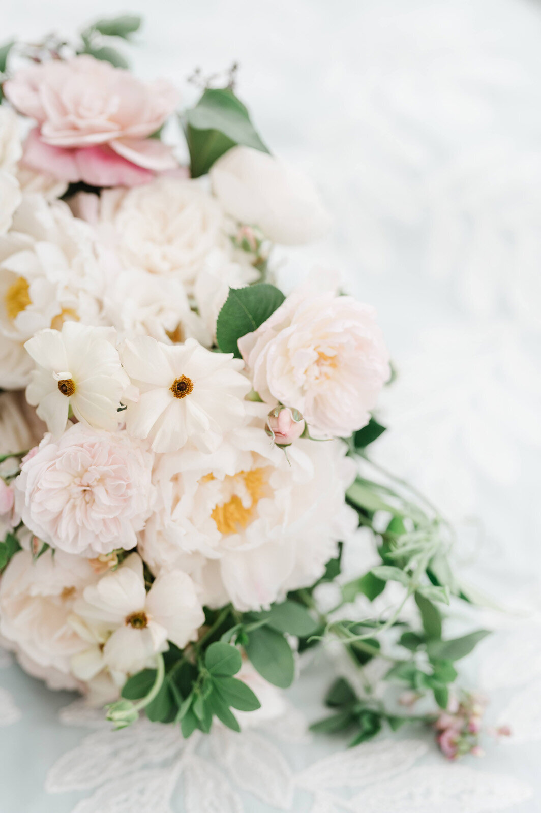 Kate-Murtaugh-Events-spring-floral-bouquet-florals-blue-linen-Newport-RI-Castle-Hill-Inn-wedding-planner