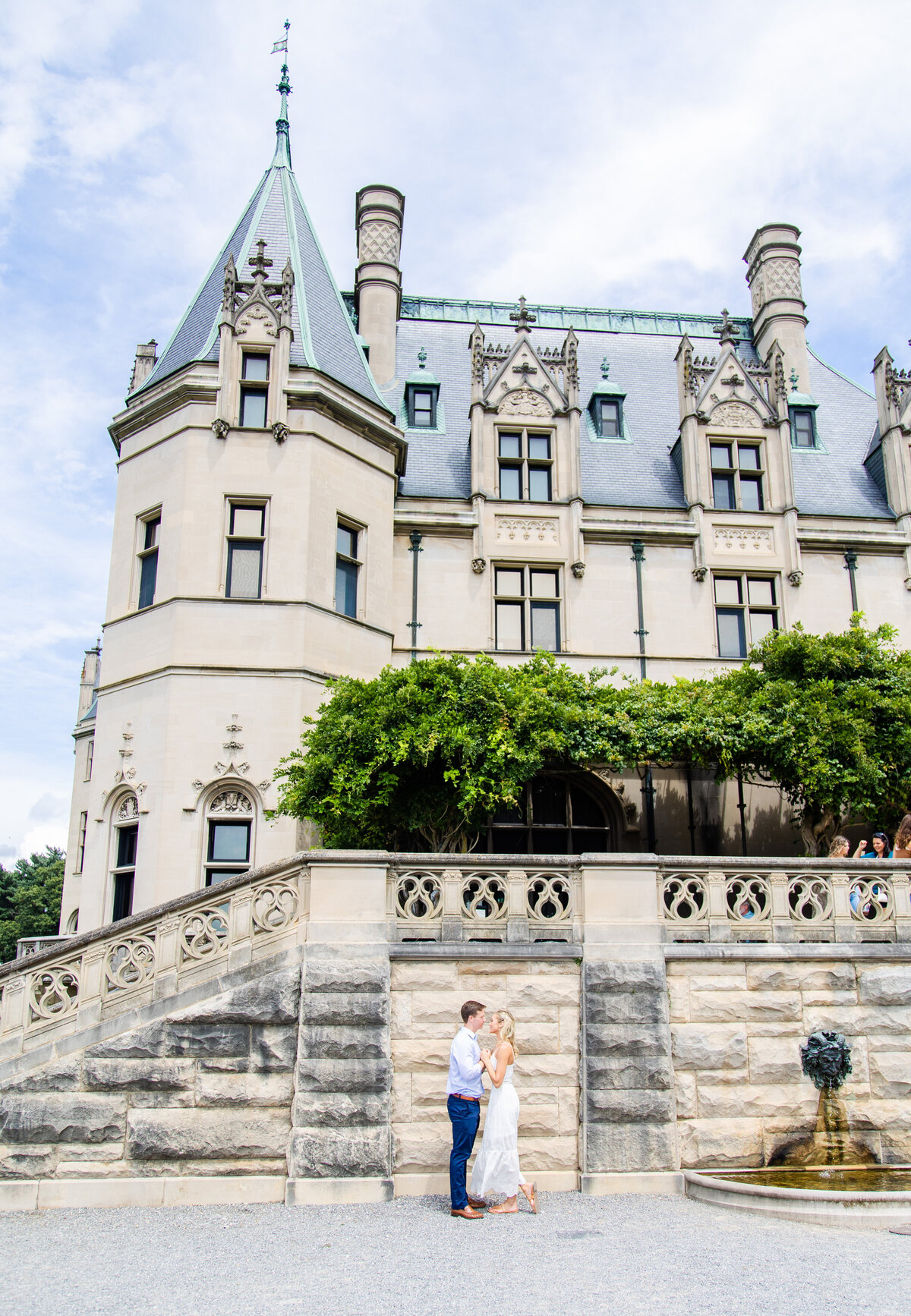 wedding proposal at the Biltmore Estate