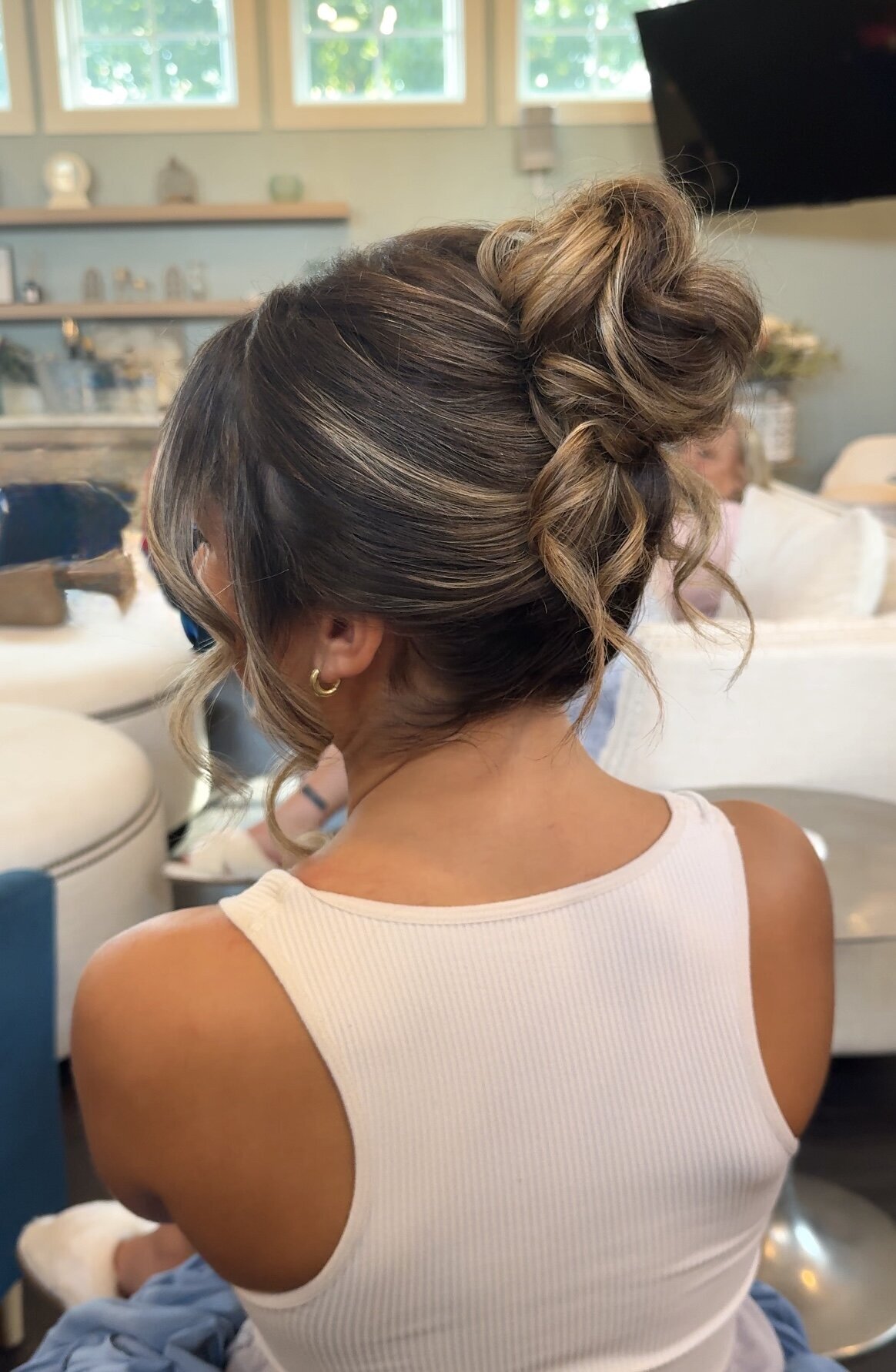 clean high updo, wedding hair style, Nashville bridal hair stylist