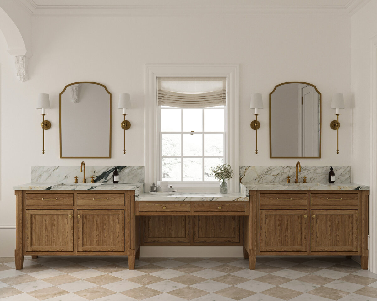 farmhouse bathroom render