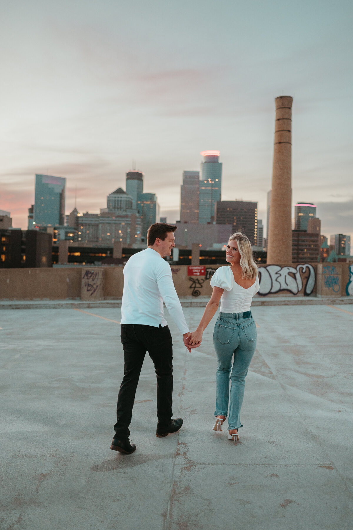 Kristin + Evan Rooftop Engagement-106