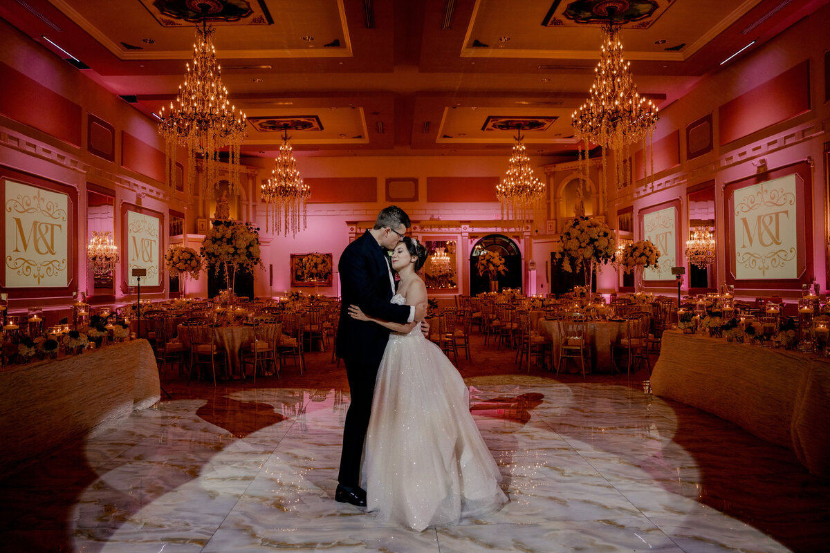 Marie + Tyler Elegant Disney weddings---  20- Reception Grand Marquis Ballroom - 2 - Bridal Portraits