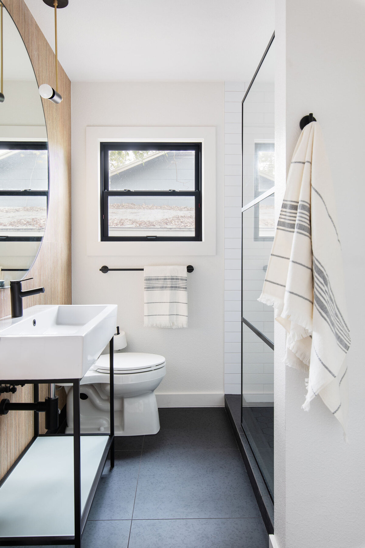 modern chic posh bathroom remodel rental design 1