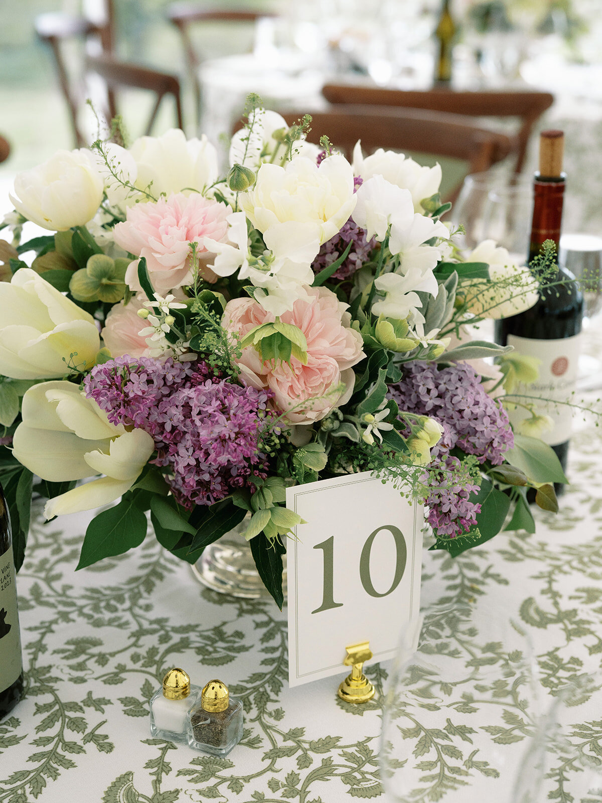 Sage-Purple-Wedding-Country-Table-Number-Litchfield-Country-Club