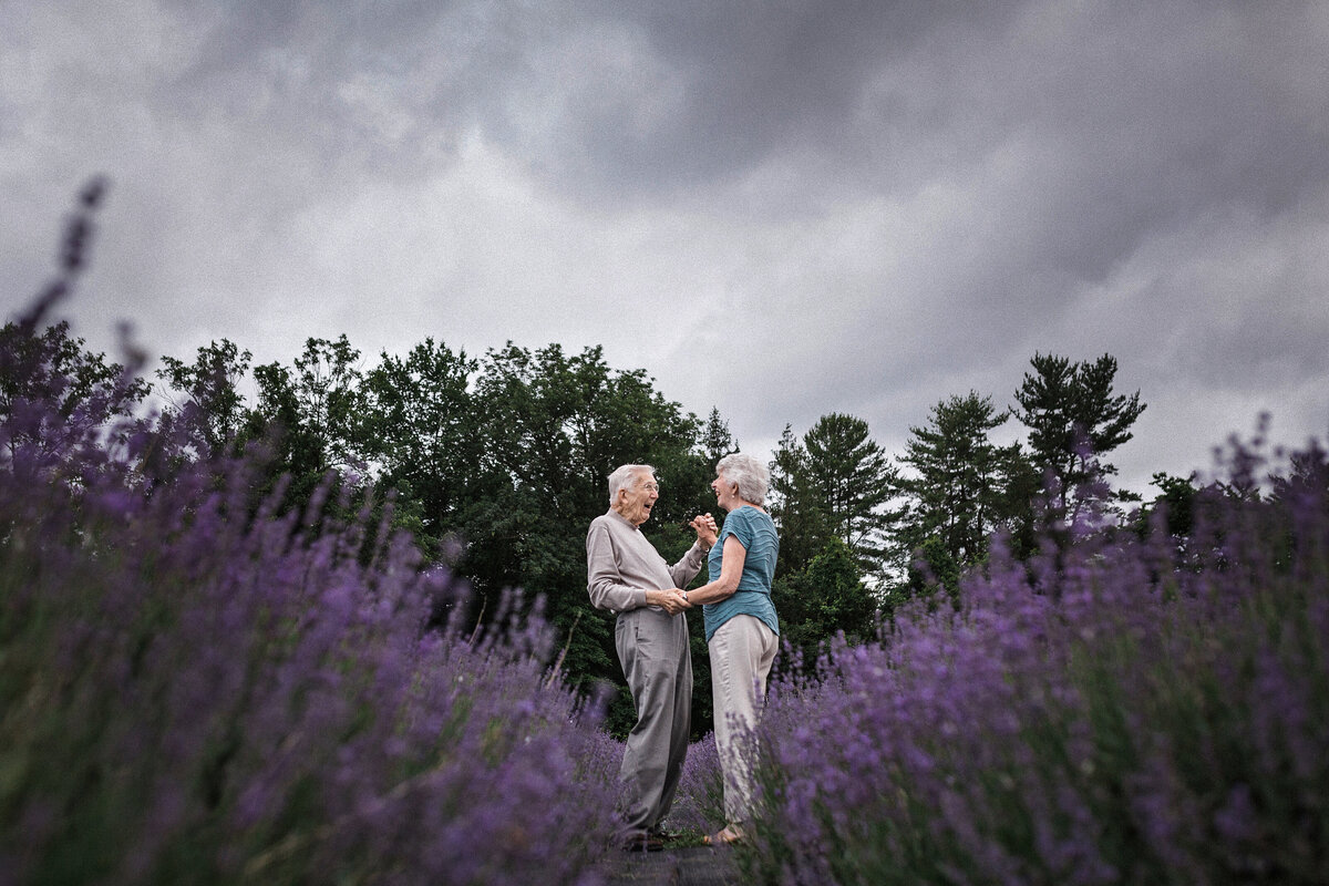 old couple laugh  for photos during nj portrait session in Montgomery, New Jersey.