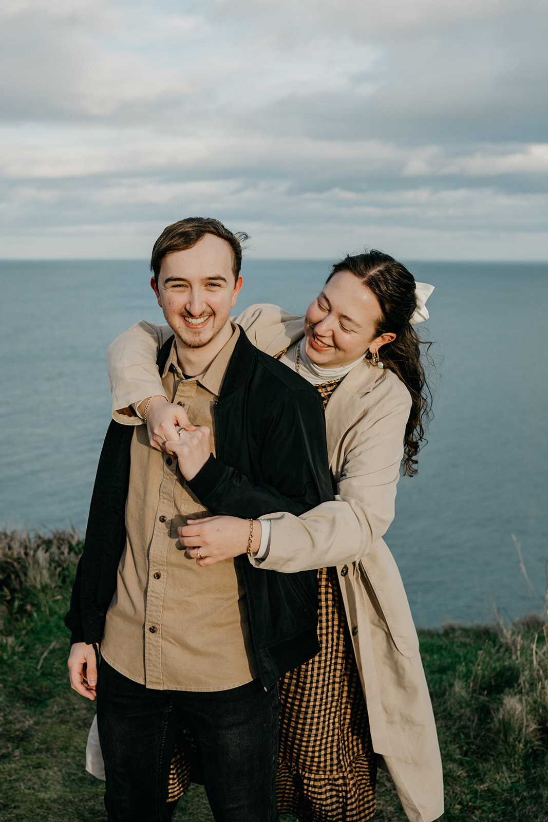 Aberdeenshire Engagement and Couple Photo Session at Dunnottar Castle-23