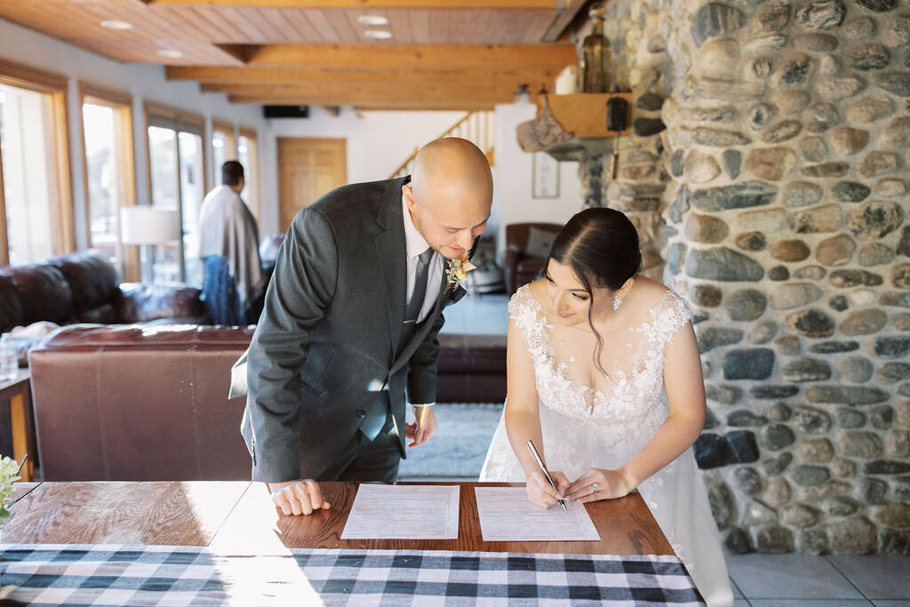 Sally and Pablo_signing marriage license