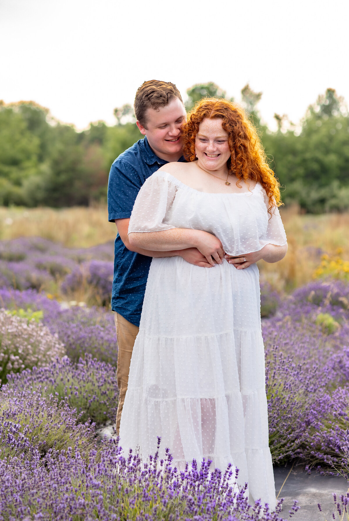 door county-wisconsin-lavender-field-engagment-photos-2