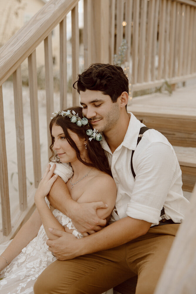 Beach wedding day portraits in Virginia Beach