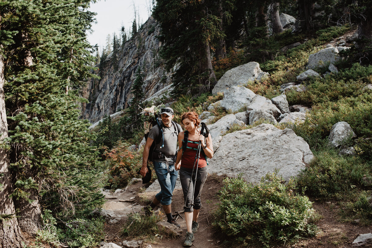 Jackson Hole photographers capture friends hiking in Grand Teton National Park