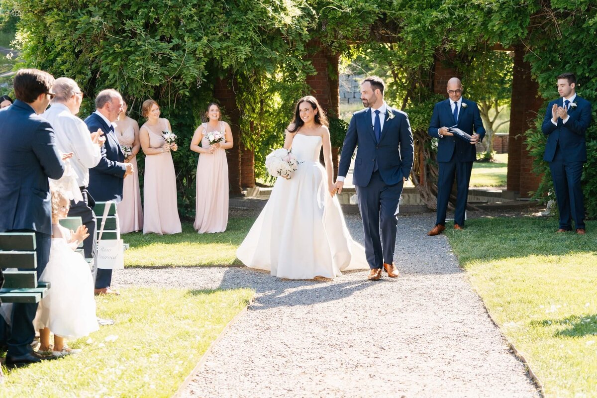 Couple after getting married at Turner Hill