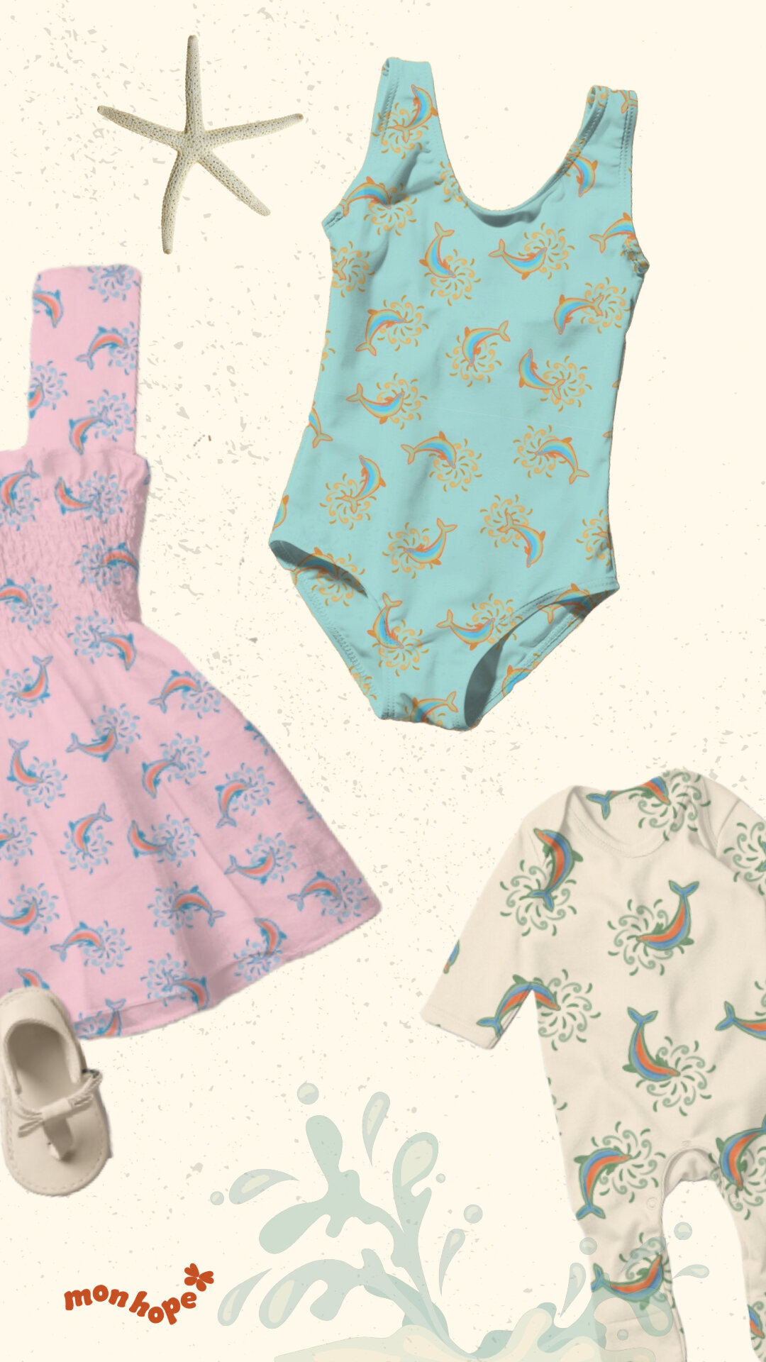 dolphins-splash-print-kids-swimwear-monhope-design